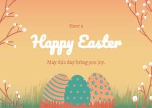 Easter Greeting Card Design