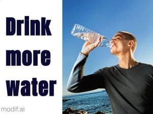 Drink Water Facebook Post