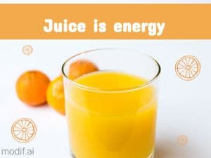 Orange Juice Facebook Post