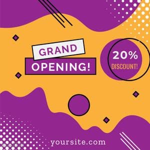Grand Opening Sale Banner