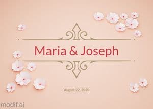Wedding Date Greeting Card