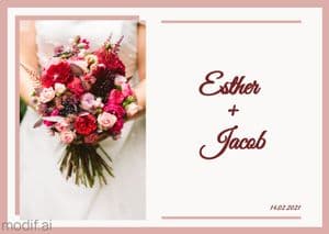 Stylish Wedding Label