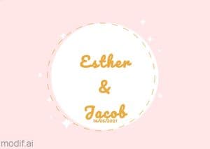 Bright Wedding Label