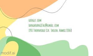 Business Card Back Side