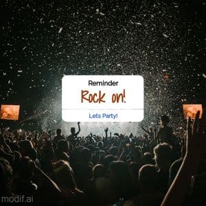 Concert Reminder Template