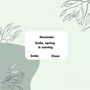 Spring Reminder Template