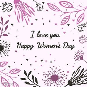 Flower Happy Womens Day