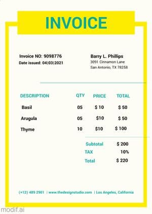 Sales Invoice Template