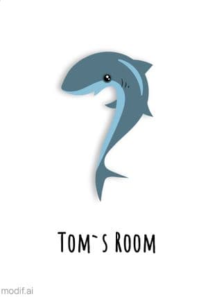 Little Shark Poster Template