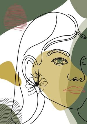 Poster Modern Girl Template