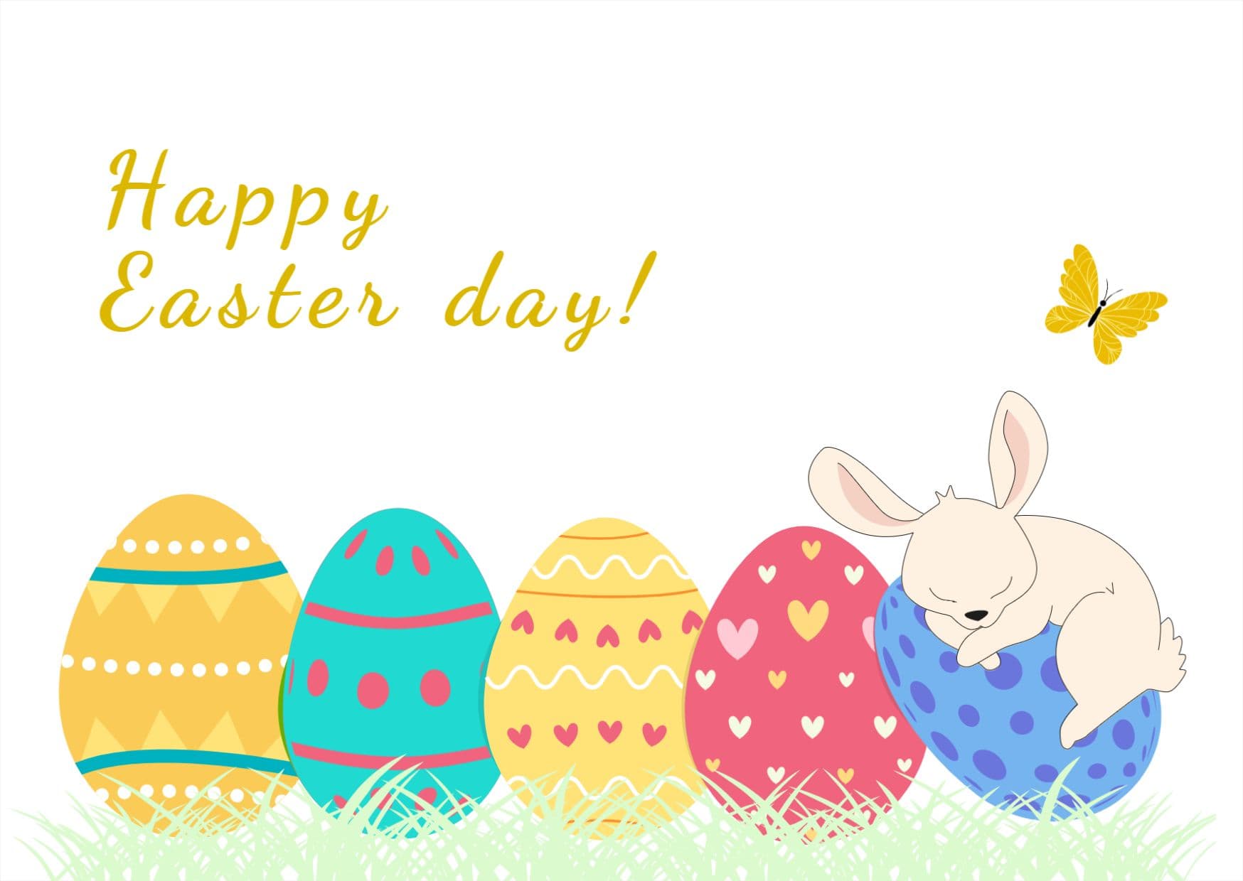 Happy Easter Card Template