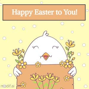 Cute Easter Instagram Post