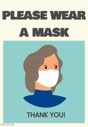 Wear a Mask Sign Poster