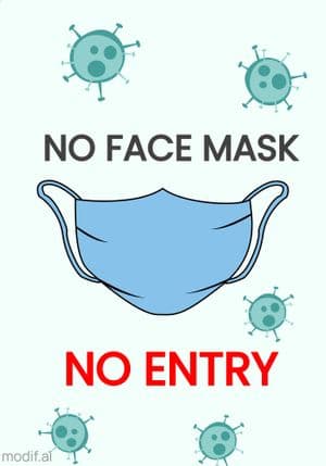 No Mask No Entry Poster