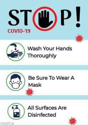 Stop Covid Poster Template