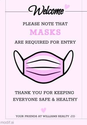 Poster Wear Mask Template