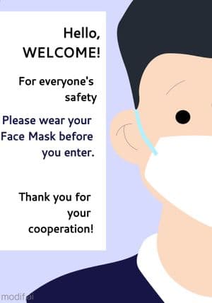 Poster Wear Mask Template