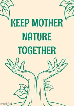 Poster Keep Nature Template