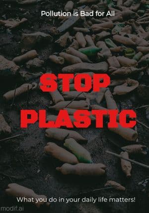Poster Stop Plastic Template