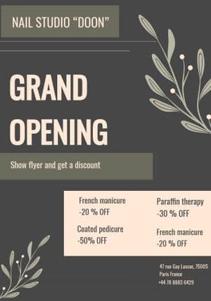 Nail Studio Flyer Template