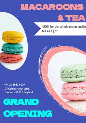 Cafe Opening Flyer Template