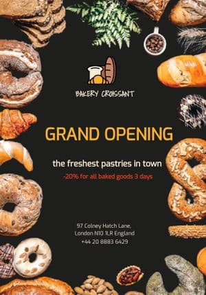 Bakery Shop Flyer Template