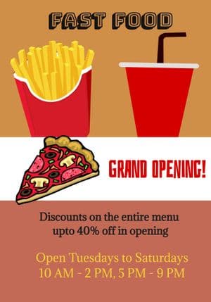 Fast Food Flyer Template