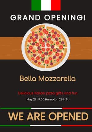 Pizza Cafe Flyer Template