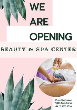 Spa Center Flyer Template