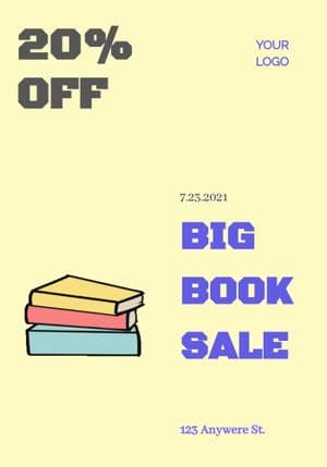 Book Sale Flyer Template