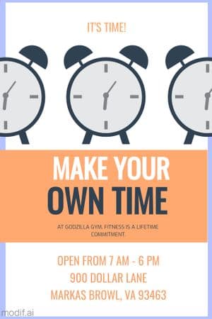 Gym Opening Poster Template