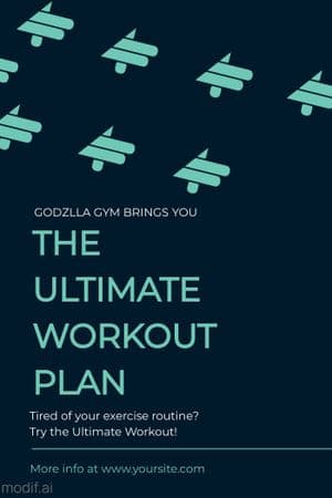 Workout Plan Poster Template