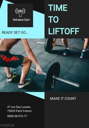 Gym Ad Poster Template