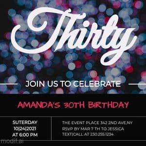 Birthday Invitation Template