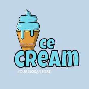 Ice Cream Logo Template