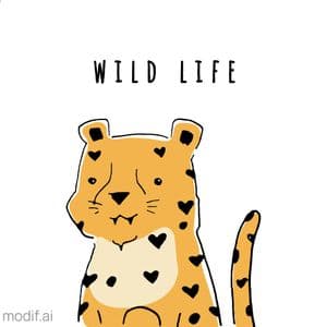 Leopard Drawing Mug Design
