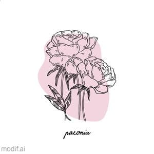 Peony Mug Design Template