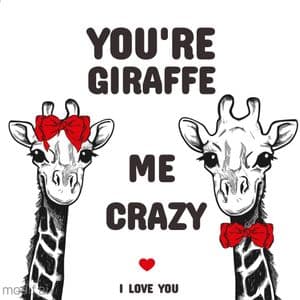 Love Giraffe Mug  Template