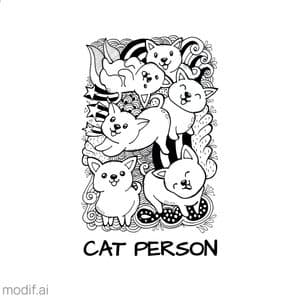 Cat Person Mug Design