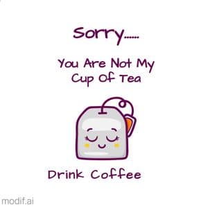 Mug Tea Bag Design Template
