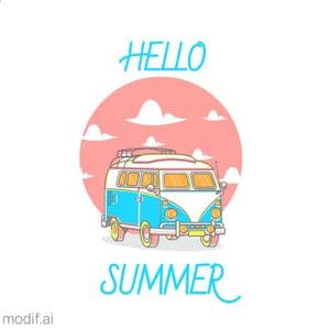 Summer Mug Design Template