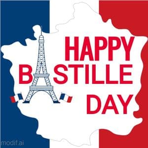 Bastille Day Post Template