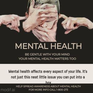Mental Health Instagram Post