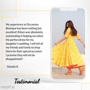 Dress Testimonial Template