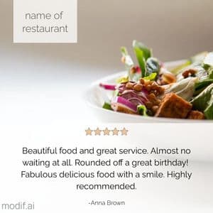 Reviews For The Restaurant