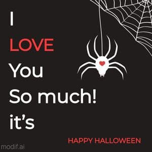 Spider Love Template Design