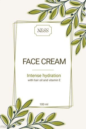 Face Cream Label Template
