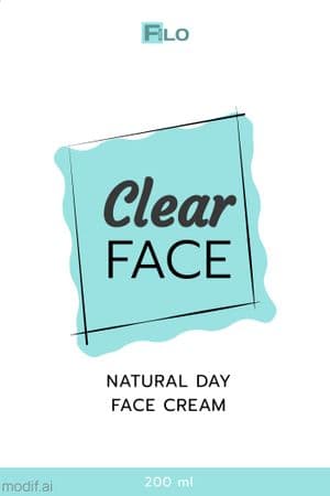 Face Cream Label Template