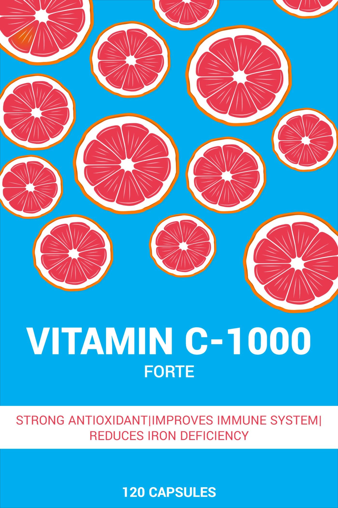 Vitamin C Label Template