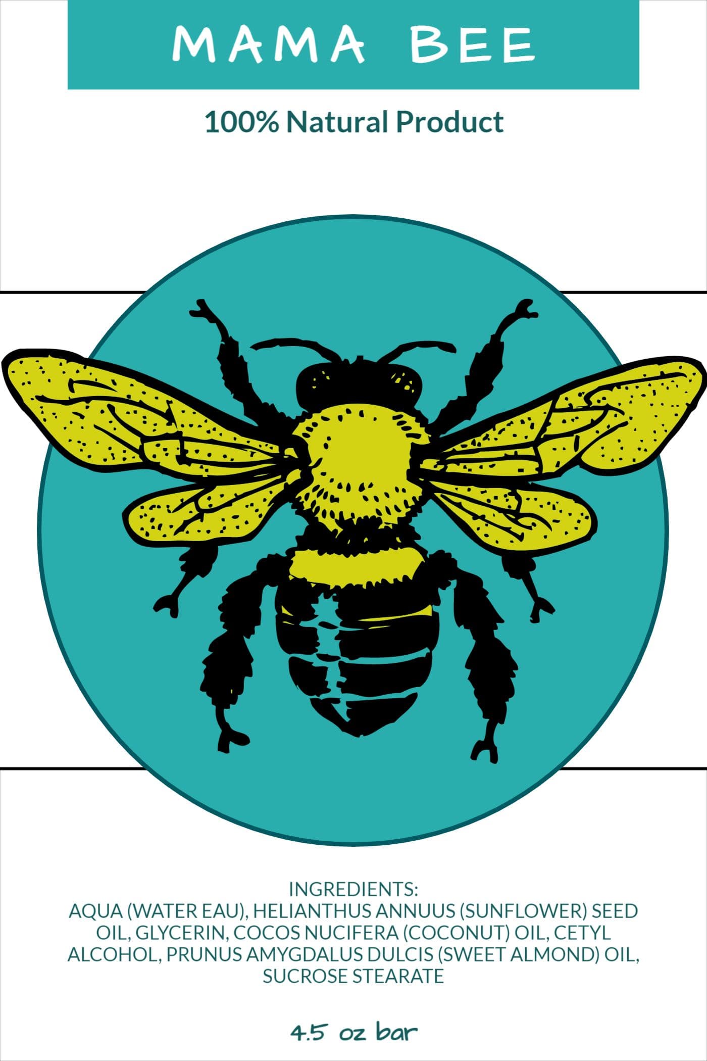 Bee Cream Label Template